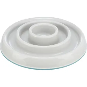 Napf für langsames Füttern, Kreisdesign, 0,45 l/o 23 cm, Kunststoff/TPR, grau